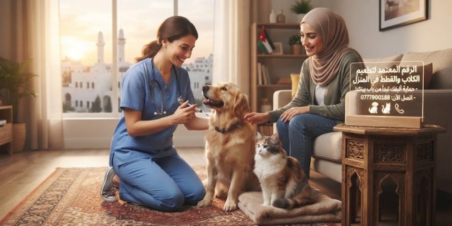 الرقم المعتمد لتطعيم الكلاب والقطط منزلياً في الأردن
