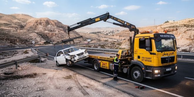 رقم ونش سيارات لسحب ونقل السيارة المتعطلة في الأردن